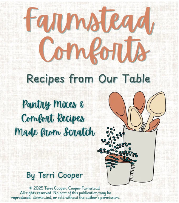 Cooper Farmstead Comforts Cookbook Cover