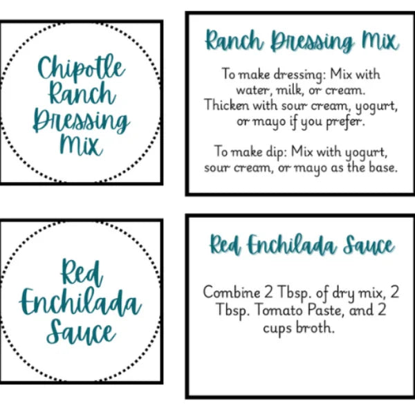 Digital Download Bundle - Cooper Farmstead Mason Jar Lid Labels and Side Labels
