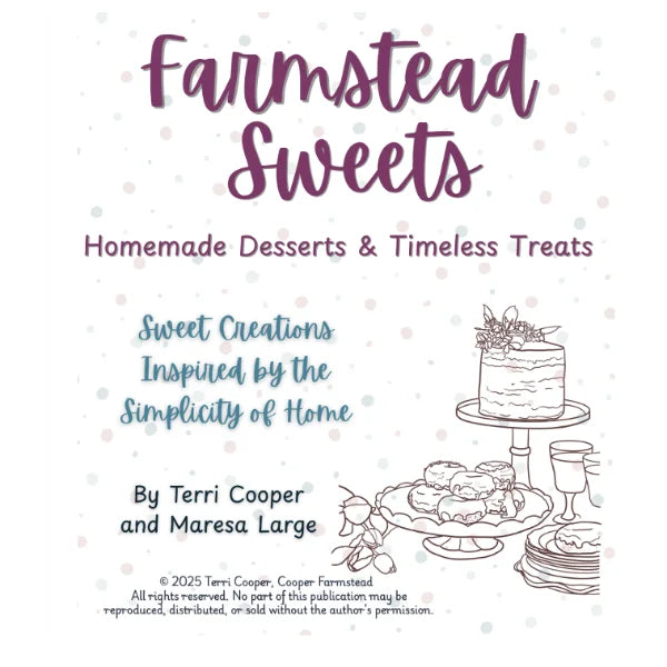 Cover Page for Cooper Farmstead Sweets Digiital Download